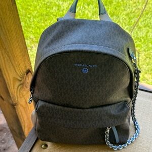 Michael Kors Brown Signature Backpack
